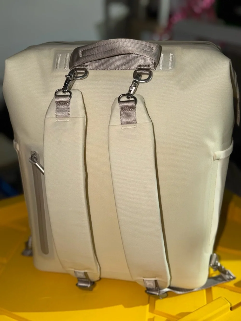 Stanley 20 Cans All Day Madeleine Midi Backpack Cooler - Cream: 14.8L Polyester - Picture 4 of 13